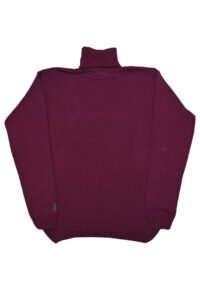 Classic Knit Turtleneck Sweater-PURPLE