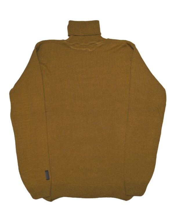 Classic Knit Turtleneck Sweater-MUSTARD